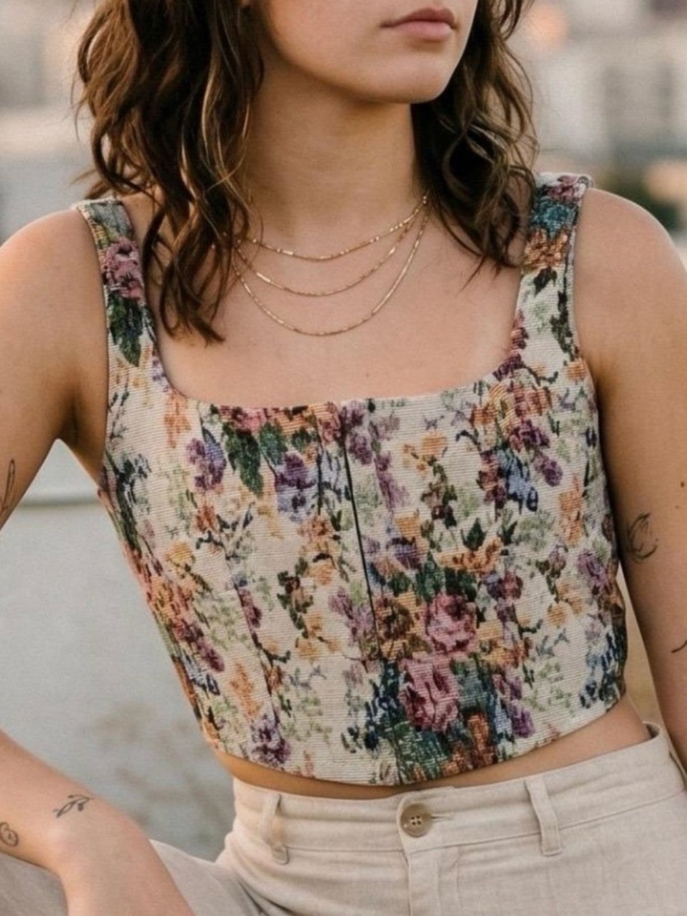 Wild Fable Corset Tank Top